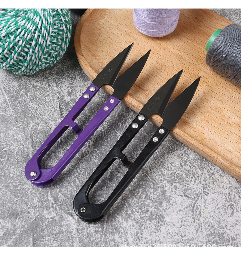 Zhang Xiaquan genuine spring yarn scissors, small and large U-shaped small scissors, clothing store thread end scissors, sewing thread end scissors undefined