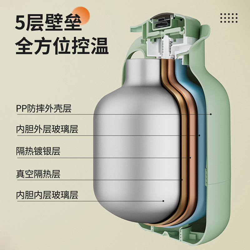 JEKO thermos flask, large-capacity household thermos flask, hot water bottle, tea bottle, office, student dormitory teapot Specification drawing
