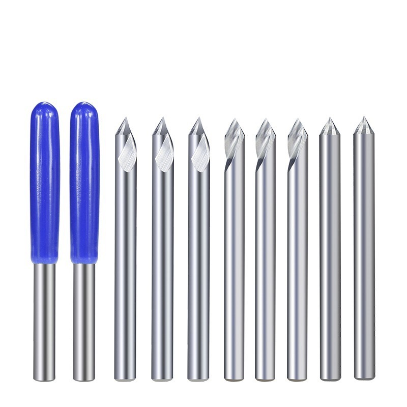 Wholesale of cross-border hot 3.175mm drill point knives, multi-specification computer engraving knives and woodworking engraving knives details Picture