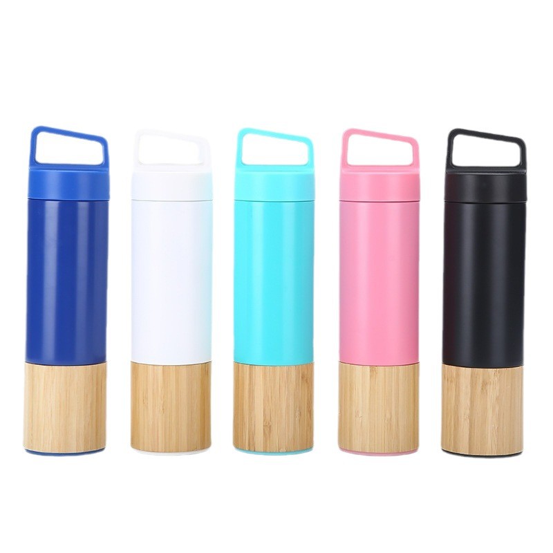 New bamboo shell insulated cup, spliced bamboo shell insulated cup, creative bamboo shell cup, portable hand-held bamboo cup Item Picture