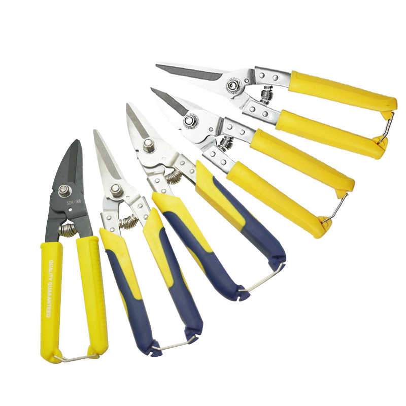Yangjiang iron sheet scissors, stainless steel keel tools, scissors, wire, electrician, ceiling wire trough, wire mesh, industrial scissors Item Picture