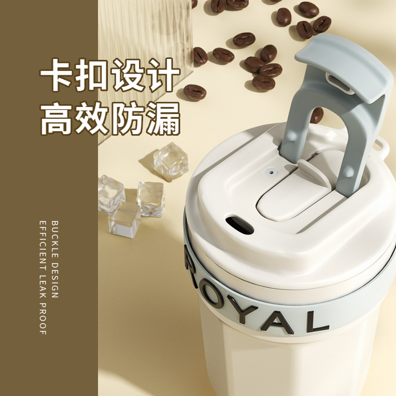 Coffee thermos cup with ceramic inner liner, portable coffee cup for women, stainless steel water cup for women, cold water cup for men Application Scenario