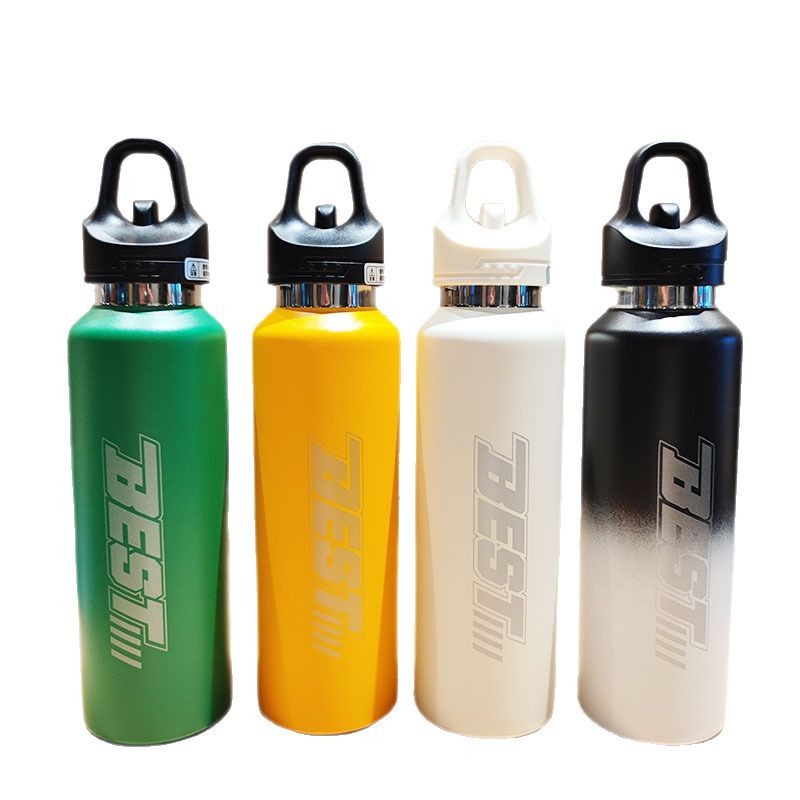 New cross-border e-commerce one-click lid opening and drinking large-capacity fitness water bottle, thermos cup, cold preservation cycling sports water cup Item Picture
