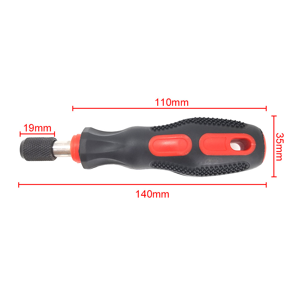 A 1/4-inch (6.35mm) manual screwdriver holder with a magnetic PP+TPR handle Application Scenario