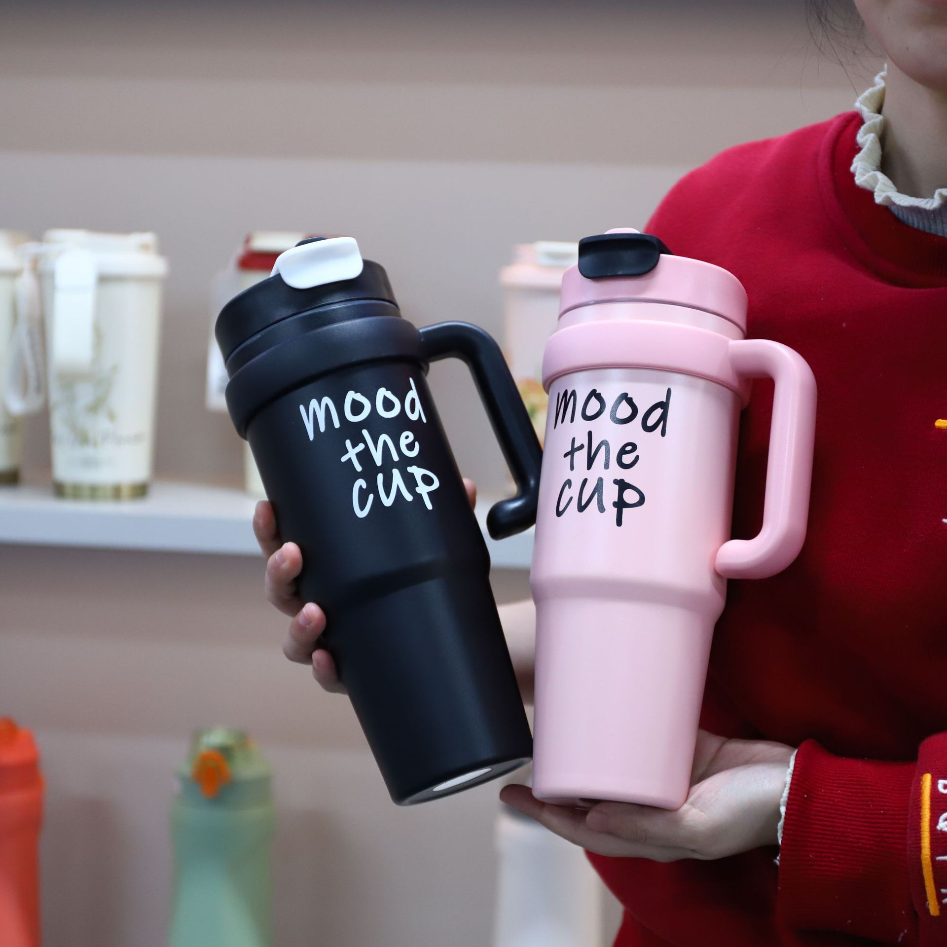 New 316 stainless steel double-layer vacuum portable car ice cup with large capacity, giant insulated cup details Picture