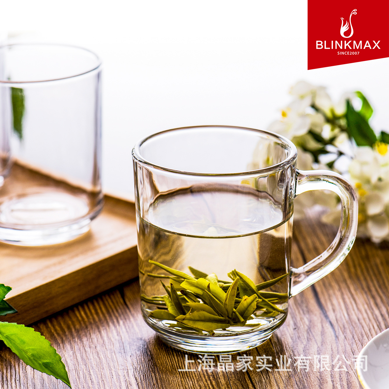 Lizun thickened transparent glass cups with handles, household heat-resistant water cups, tea cups and milk cups are available for wholesale with LOGO printing full figure