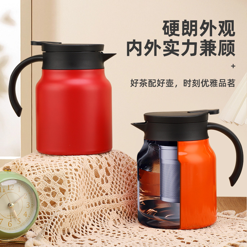 Wholesale of new 316 stainless steel stewed teapot, portable coffee pot, household large-capacity insulated pot and business gift pot Application Scenario