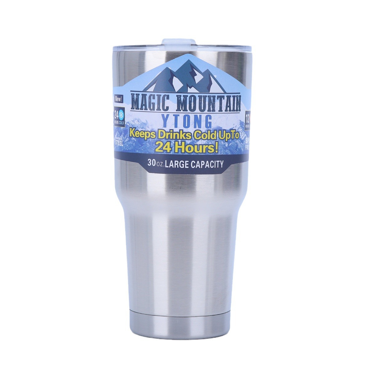 304 stainless steel insulated cup, large capacity 30oz ice king cup, high appearance level for girls, one lid, double drinking Item Picture