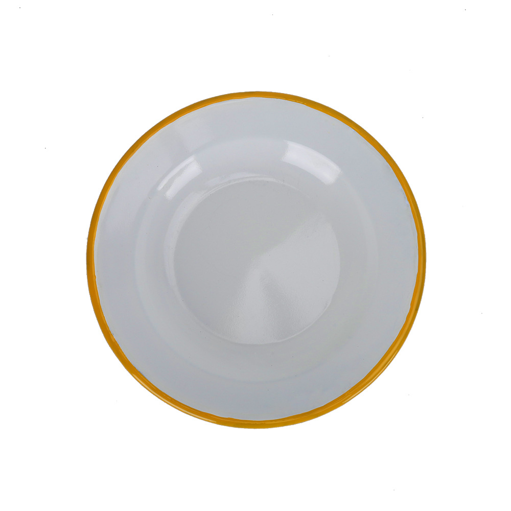 The manufacturer sells 24cm vintage enamel plates and 20cm Western-style enamel plates in stock, which are durable details Picture
