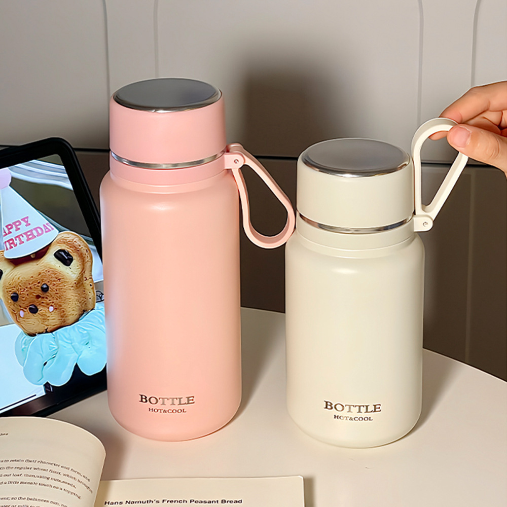 High-appearation-level household outdoor fashionable water cups, portable stainless steel insulated cups, wholesale cups with tea separators for couples to make tea full figure