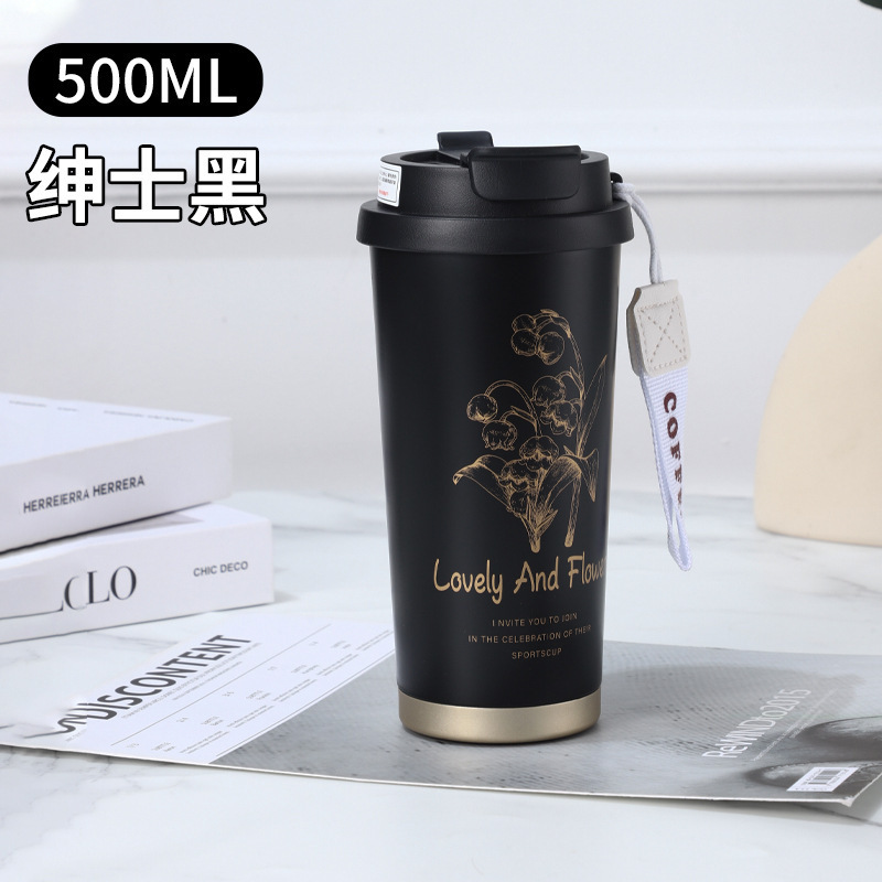 New 316 stainless steel lily of the bell insulated cup, high appearance level, male and female student coffee cup, portable and easy to use household cup Application Scenario