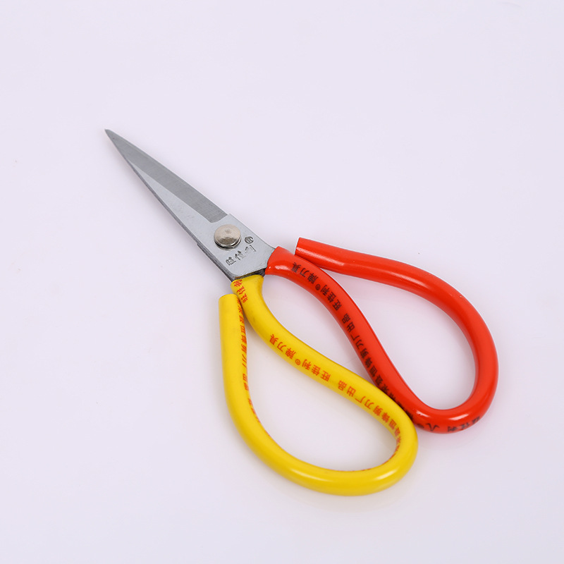 Wholesale industrial and household scissors, stainless steel electroplated straight head tailor scissors, polished anti-rust straight head scissors wholesale Item Picture