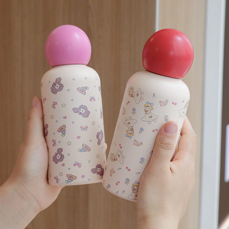 Cross-border creative children's insulated cups, sports water cups, light luxury and high-end daily necessities, outdoor student mini cups Specification drawing