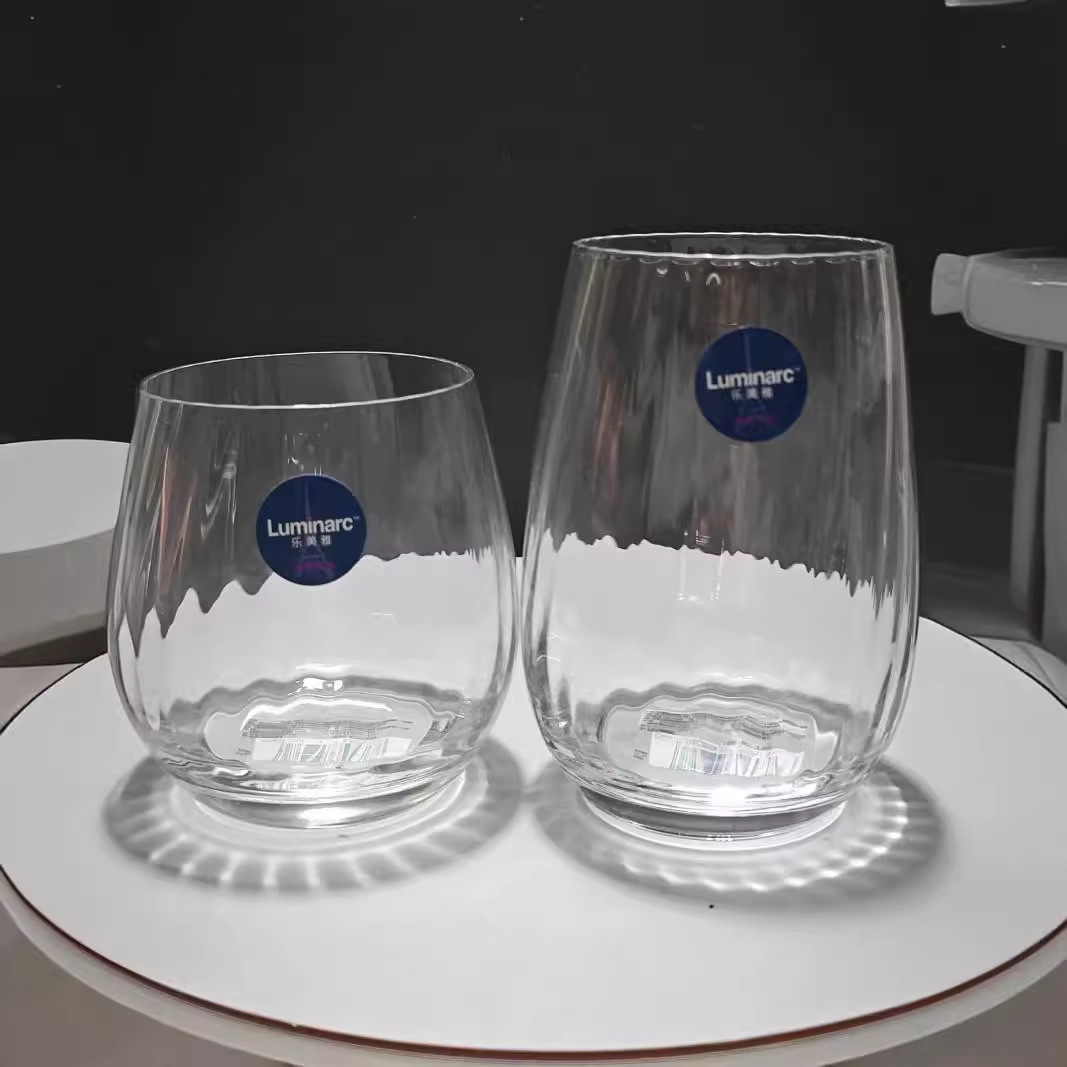 Le Meiya's new striped crystal whisky wine glasses, juice glasses, beverage glasses, milk glasses and room tea cups Application Scenario