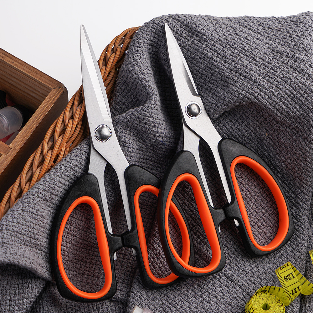 Lin Tai's stainless steel household scissors are suitable for pruning potted plants, cutting clothes, cutting cloth, and office paper-cutting. They are large, labor-saving and anti-slip scissors details Picture