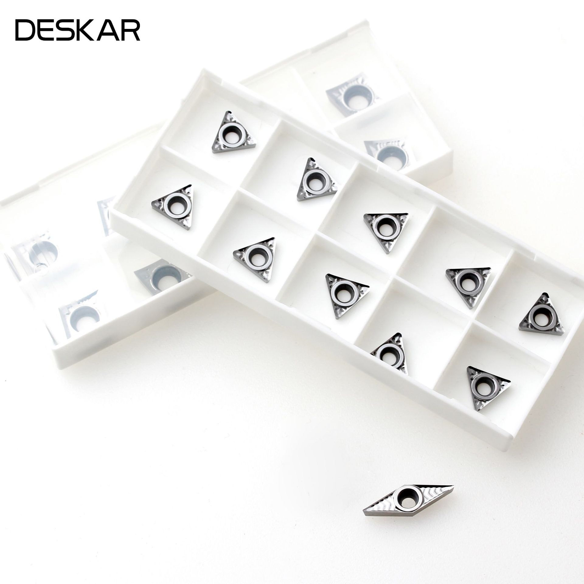 Cross-border DESKAR Desca aluminum inner hole blade CCGT09T304 K10 diamond-shaped lathe tool grain wholesale Specification drawing
