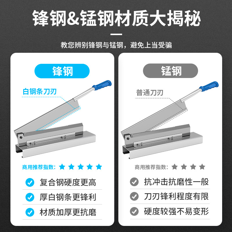 Guillotine knife, commercial bone chopping knife for cutting pork ribs, small household chicken chop knife, pig's trotter knife, large bone cutting machine details Picture