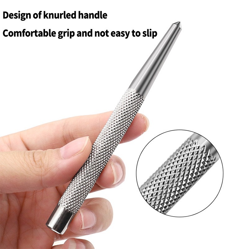 Professional-grade automatic center punch, conical sample punch, tip punch, fitter drilling center positioning punch, alloy chisel punch undefined