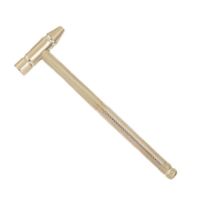 6-in-1 copper-plated hammer, multi-functional hammer, screwdriver, mini copper hammer, household small hammer, small hammer, convenient for daily household use Item Picture