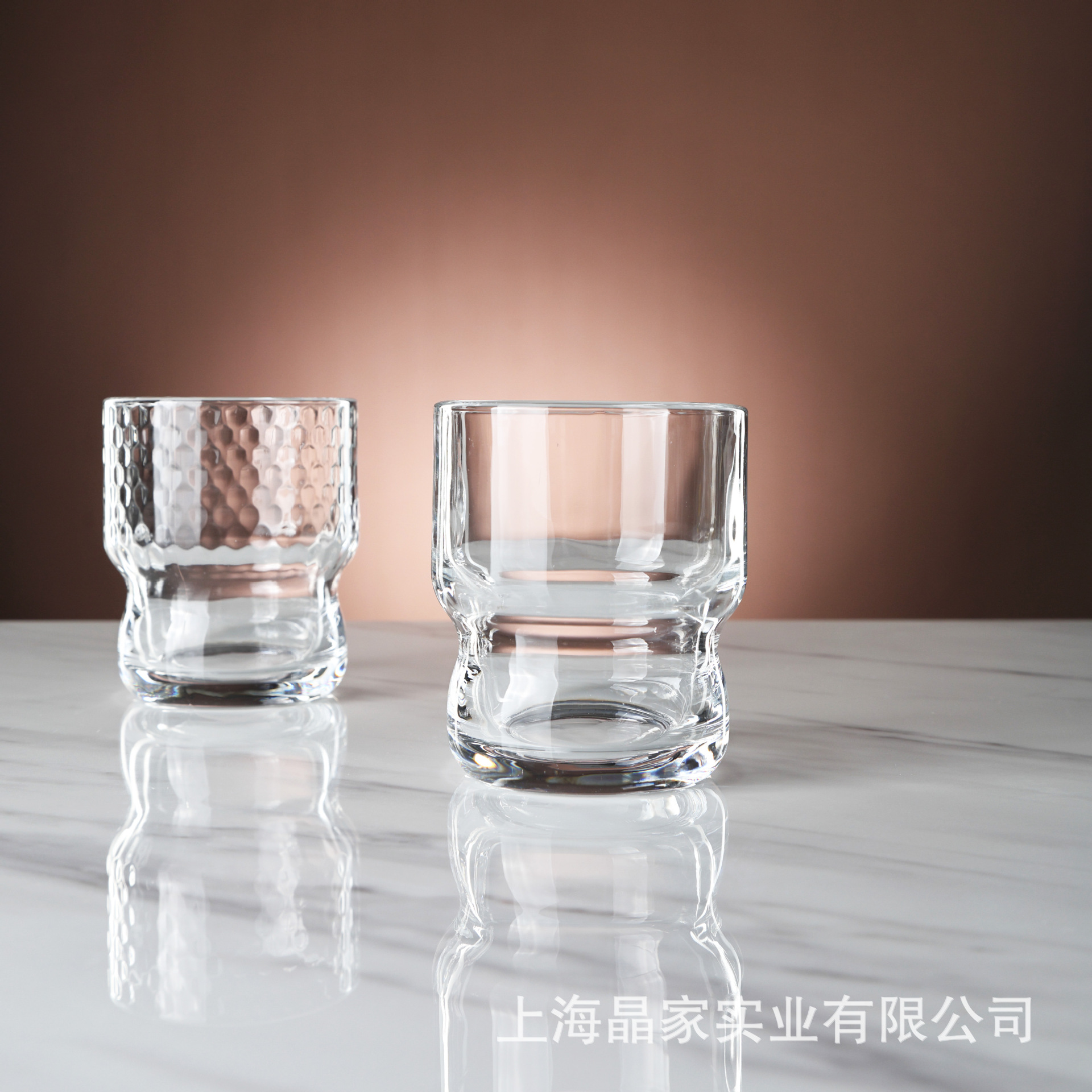 【 Factory Direct Sales 】 Simple polka dot water cups, creative drink cups, milk cups, thickened glass water cups with LOGO printing Specification drawing