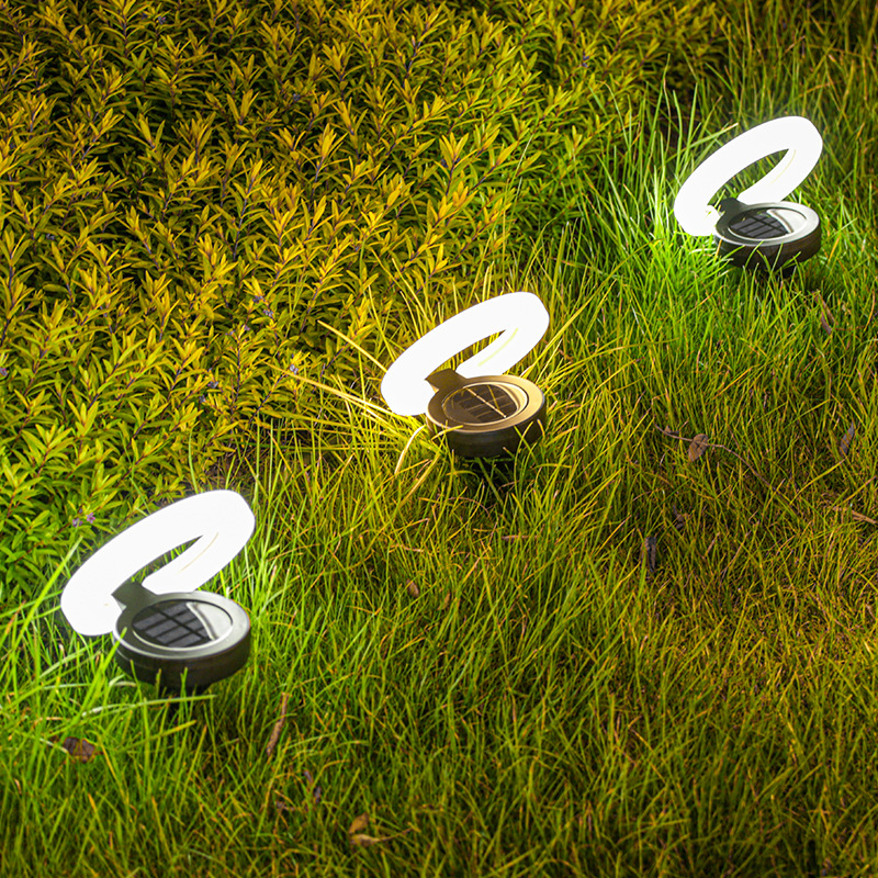 Solar-powered ground lights, outdoor waterproof, outdoor balcony garden ambient lights, decorative staircase steps, night lights Application Scenario