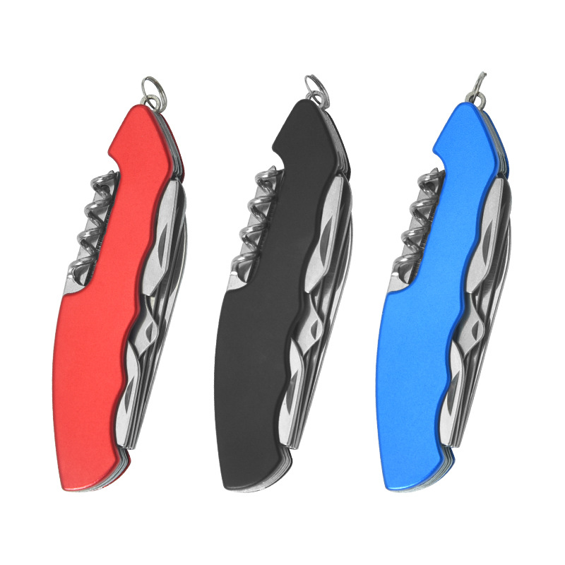 Factory wholesale multi-functional knives, outdoor tool knives, folding multi-purpose combination knives and scissors, stainless steel emergency equipment Item Picture