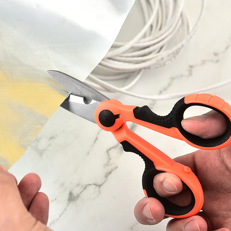 Wholesale stainless steel electrical shears, multi-functional wire shears, outdoor line channel shears, garden shears, fishing line shears from the manufacturer Application Scenario