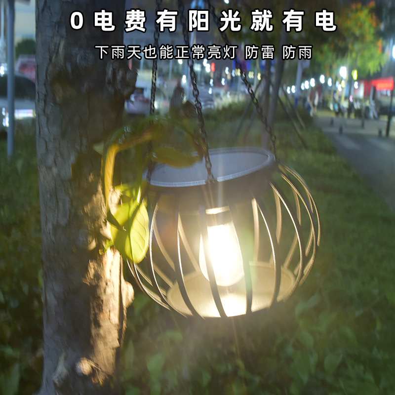 Solar-powered pumpkin lanterns, lawn led lights, hanging lighting fixtures, indoor and outdoor garden courtyard solar landscape lights details Picture