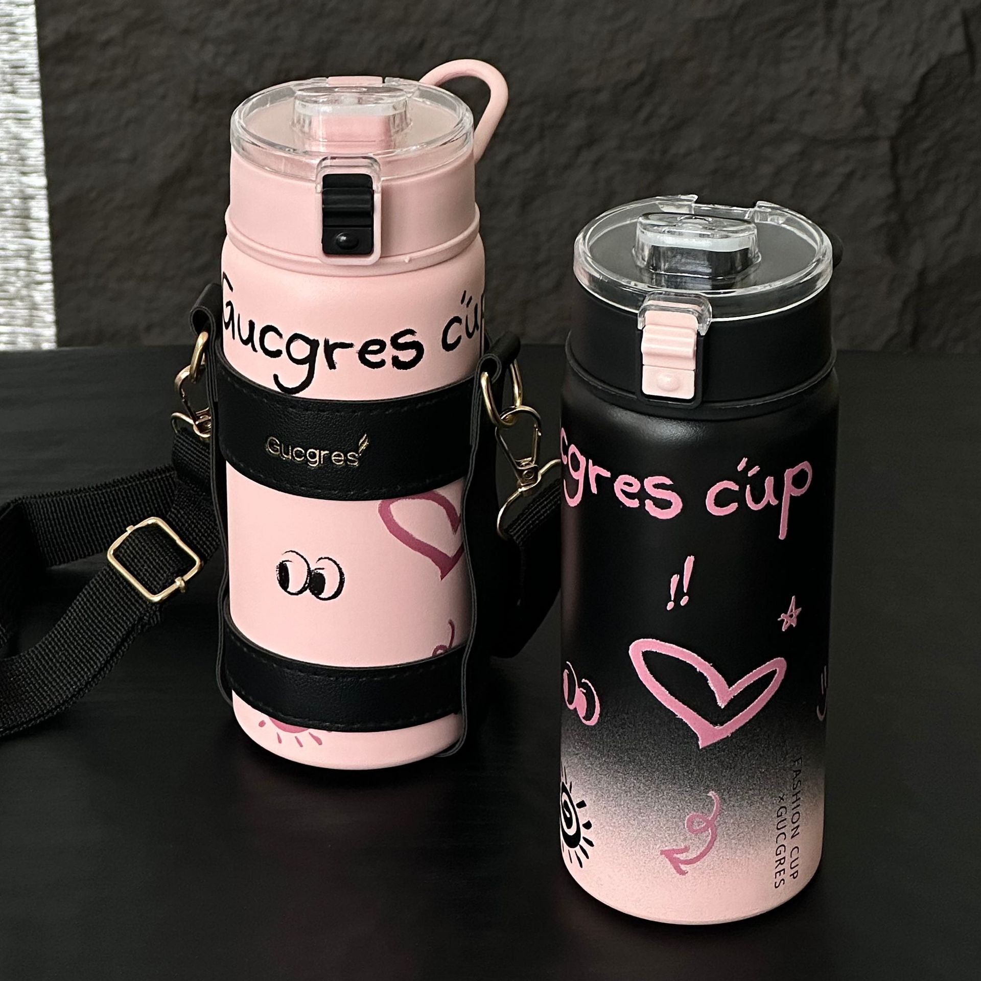 Handle tea strainer, non-printed insulated cup, high appearance level gift, 304 stainless steel cup, LOGO printable, direct drinking car water cup Application Scenario