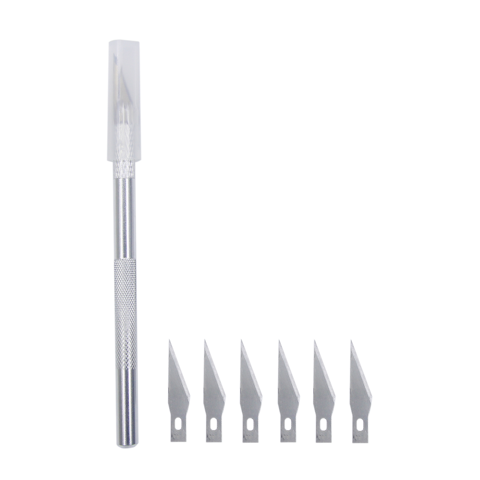 Aluminum alloy engraving knife, 1 blade set, model tool, pen knife, 6 blades, planner, mobile phone, film application, and utility knife Application Scenario