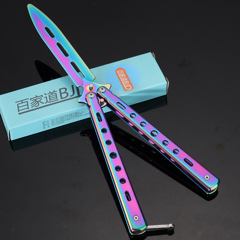 Butterfly Knife CSGO practice swinging hand game knife model folding comb Yangjiang Xiaodao Outdoor Factory wholesale uncut blade undefined