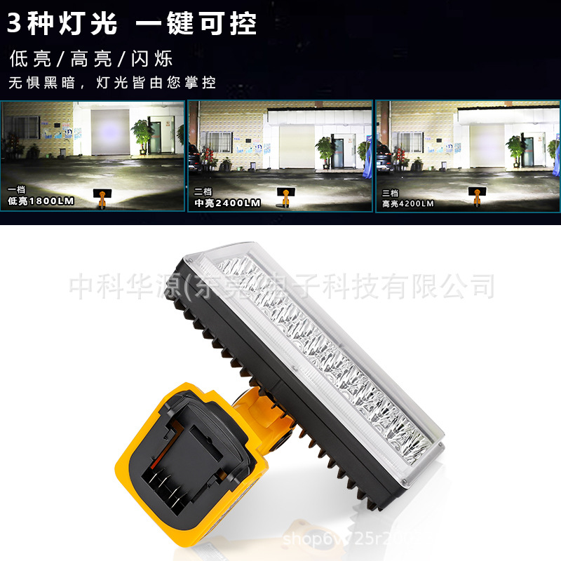 The 40W102 outdoor lighting fixture is suitable for Makita Bosch Devi Artisan Baide Mivochi 18-20V lithium batteries details Picture