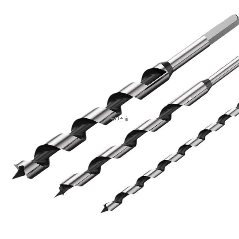 Deep hole support drill, special hexagonal handle electric drill for woodworking, twist drill, extended twist drill bit for wood and wood drilling Item Picture