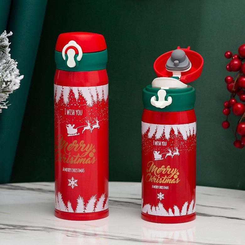 304 stainless steel Christmas and New Year gifts, bouncy insulated cups, creative water cups for boys and girls, simple and popular cups full figure