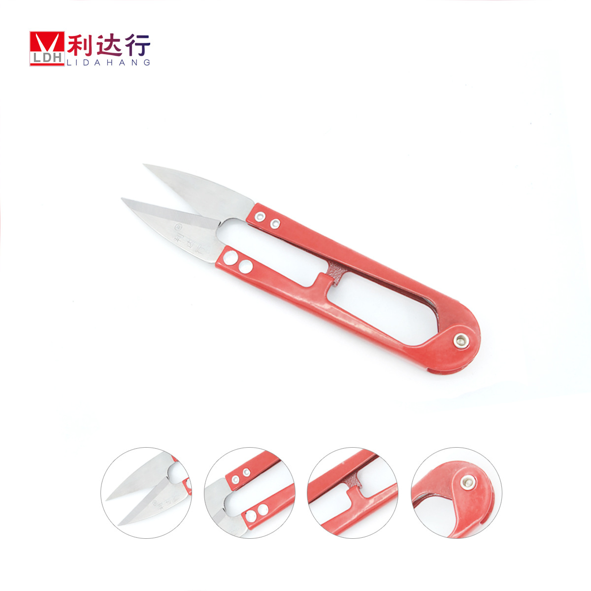 Lida Hang scissors, yarn cutters, small scissors, large scissors, cross-stitch cutters, sharp thread cutters, U-shaped sewing Specification drawing