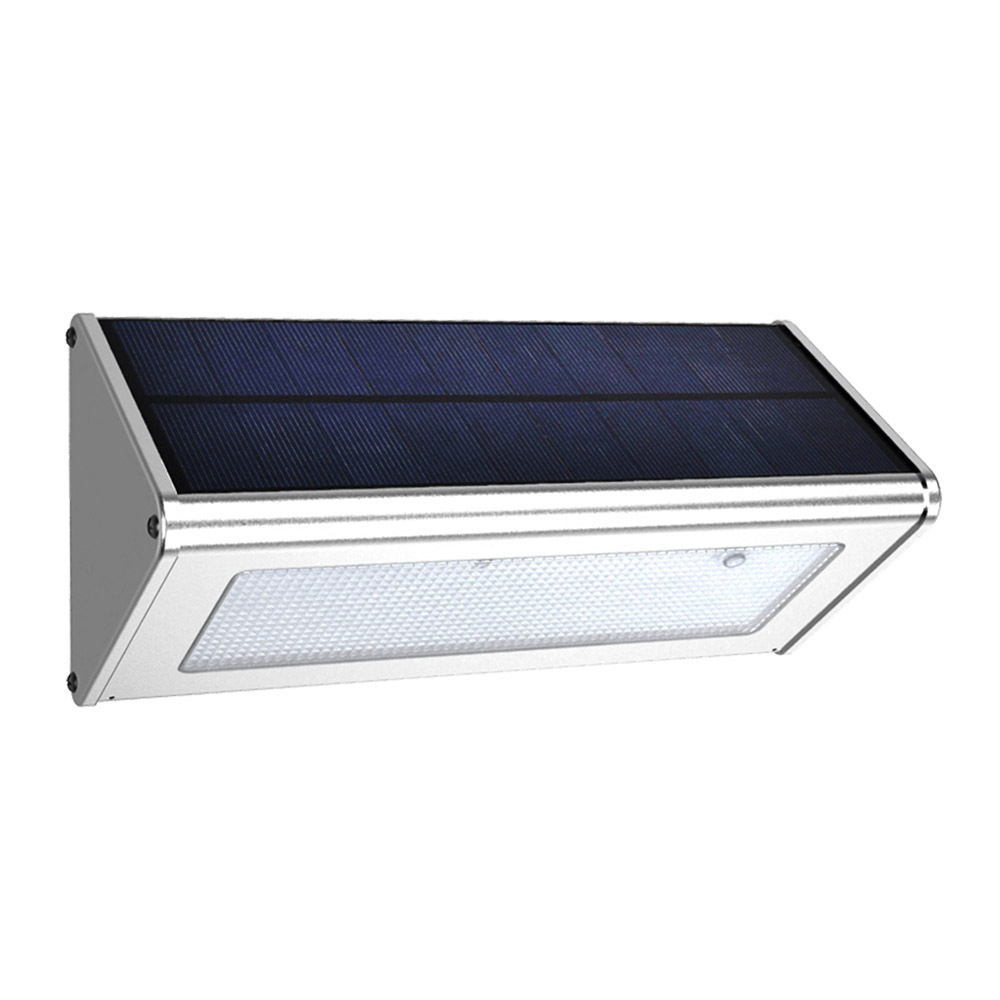 Solar lamps, outdoor garden lighting fixtures, LED sensor lights, aluminum alloy shells, 4-mode high-brightness, high-quality wall lamps Item Picture