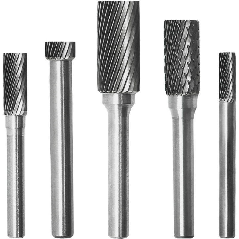 Golden Eagle cemented carbide rotary file tungsten steel grinding head Cylindrical 6mm AE AX1020M06 AEX Metal Milling cutter Item Picture