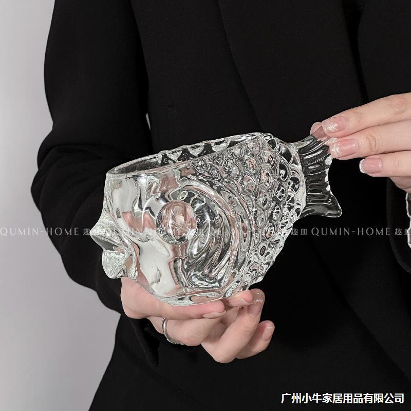 Qumian * Creative and personalized glass Whisky glass, niche koi fish sparkling cocktail glass, Strange and unique glass Application Scenario