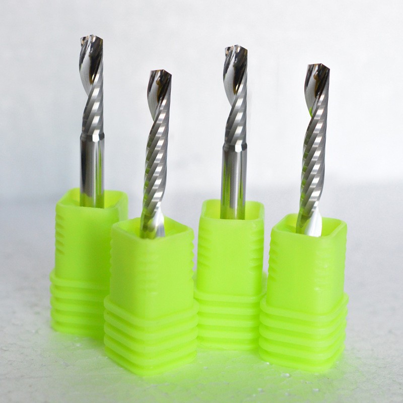 Tianxiang 3A 4mm Single-edge helical acrylic hard alloy milling cutter CNC engraving machine tool Specification drawing