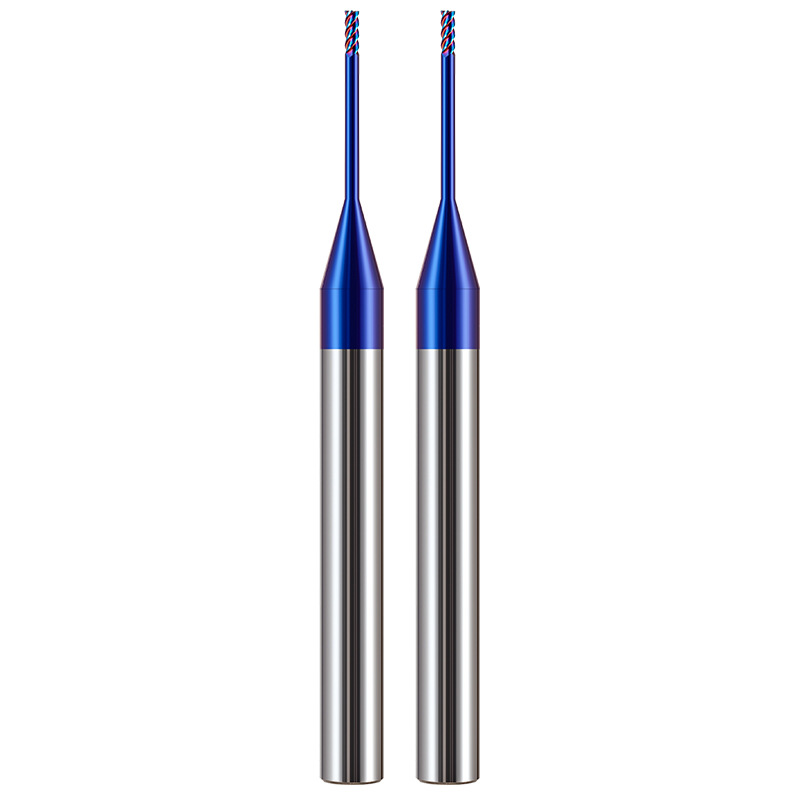 65-degree cemented carbide tungsten steel deep groove cutter, deep hole and deep cavity processing, long diameter and micro diameter 4-edge coated milling cutter, four-edge Application Scenario