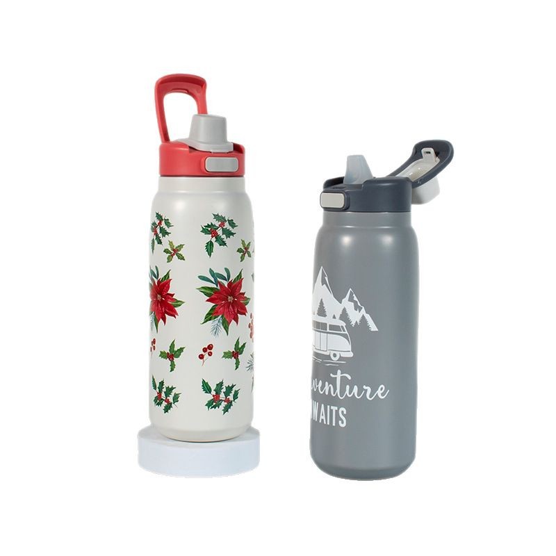Hot-selling unique private mold new stainless steel insulated water cup, hidden handle 304 insulated cup, hot-selling ice king cup Specification drawing