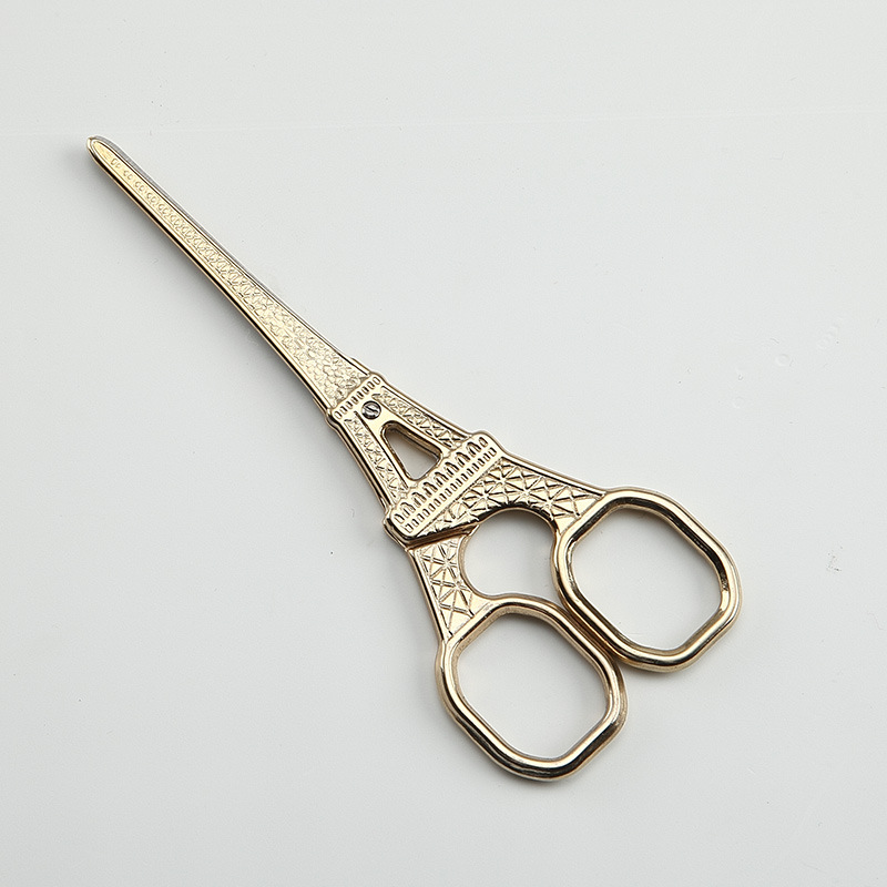Xinyi Scissors, retro scissors, Eiffel Tower scissors, cross-stitch scissors, handmade scissors, tea bag scissors details Picture
