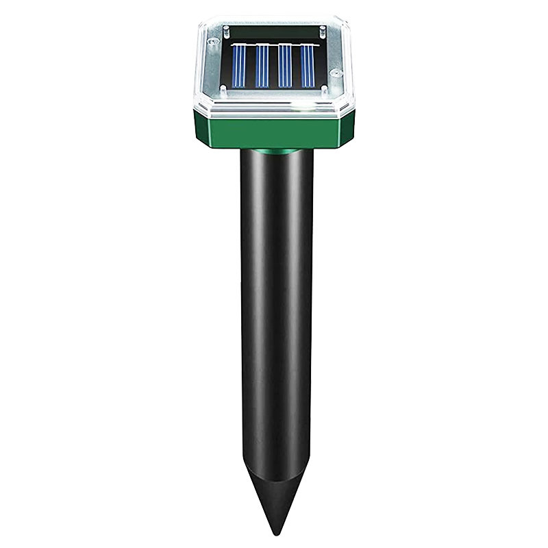 Solar-powered rat repellent, courtyard ultrasonic dog repellent, outdoor LED sensor square with light solar-powered bird repellent Item Picture