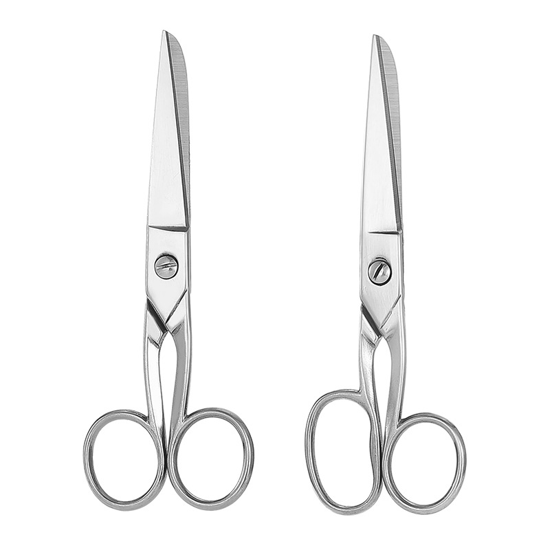 6-inch stainless steel scissors, household all-steel scissors, sharp tailor scissors, multi-purpose scissors, large and small handles, mirror light scissors wholesale Item Picture