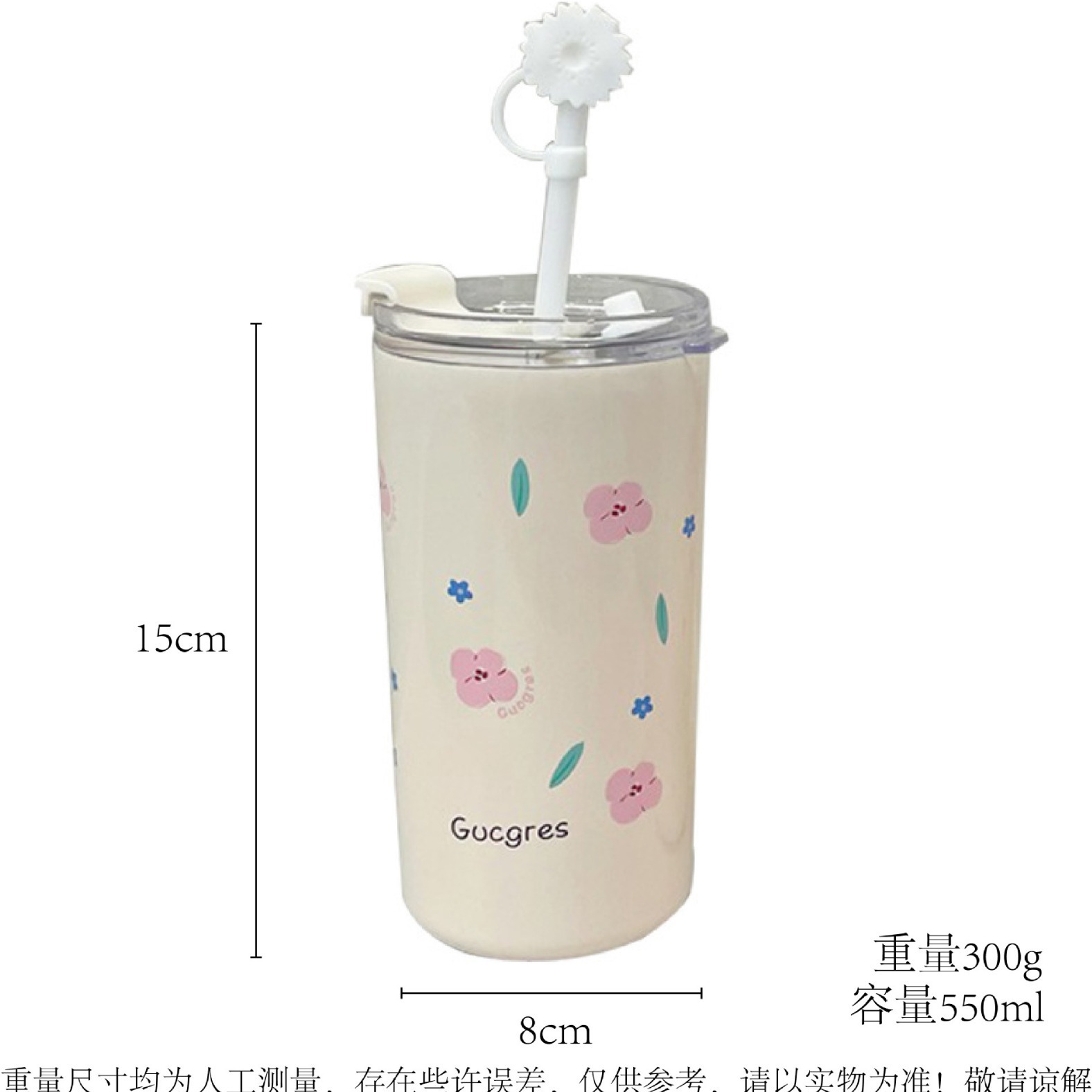 2025 Double drinking cups, straw cups, adult office large capacity coffee cups, men's and women high appearance level insulated cups Item Picture
