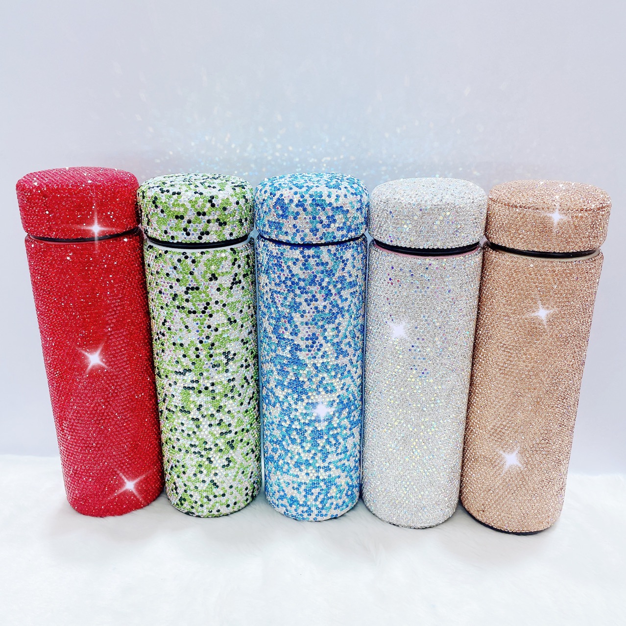 Fashionable and luxurious diamond-encrusted insulated cup Application Scenario