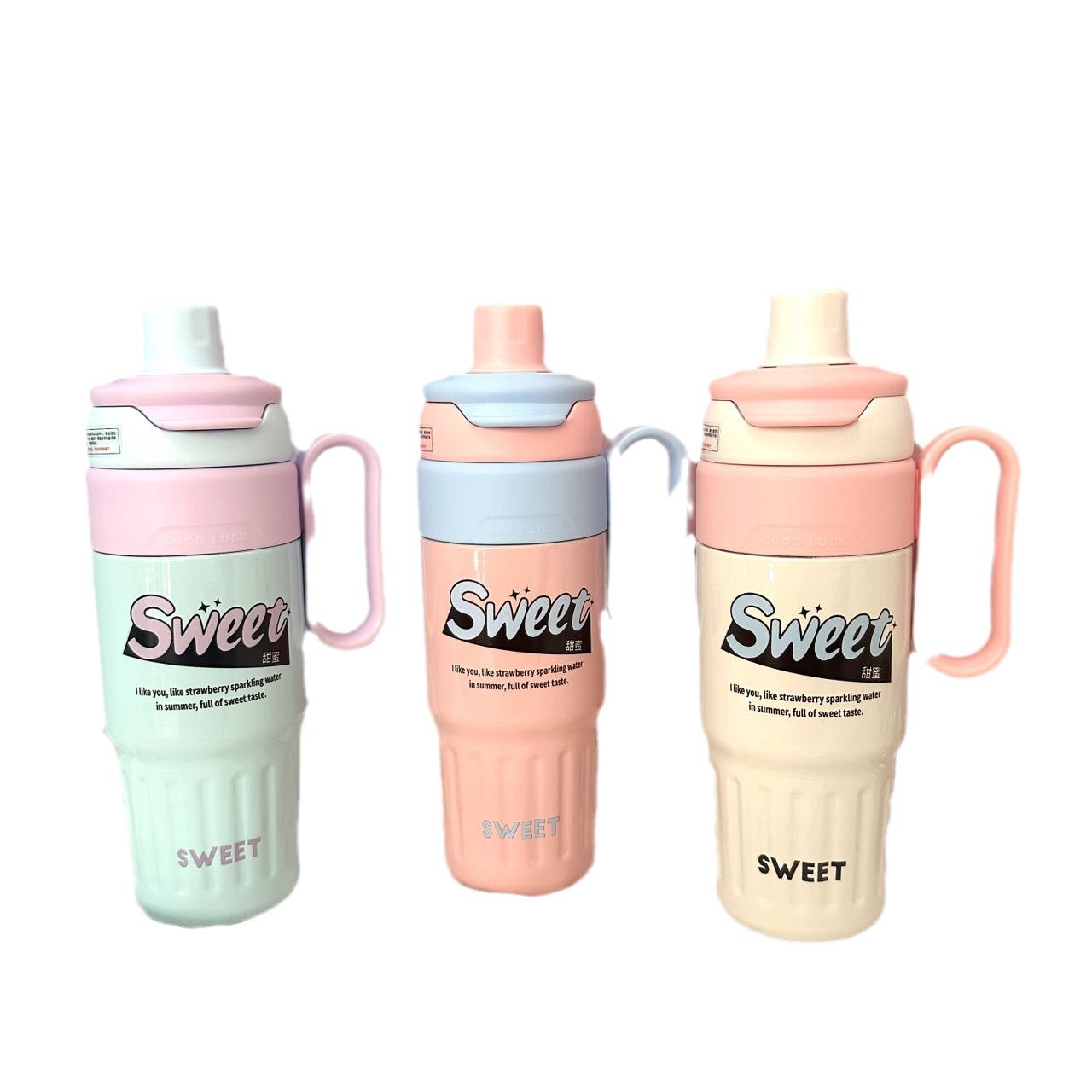 New popular Ice King insulated cup, large-capacity 316 stainless steel direct drinking straw cup, office and car available for wholesale Item Picture