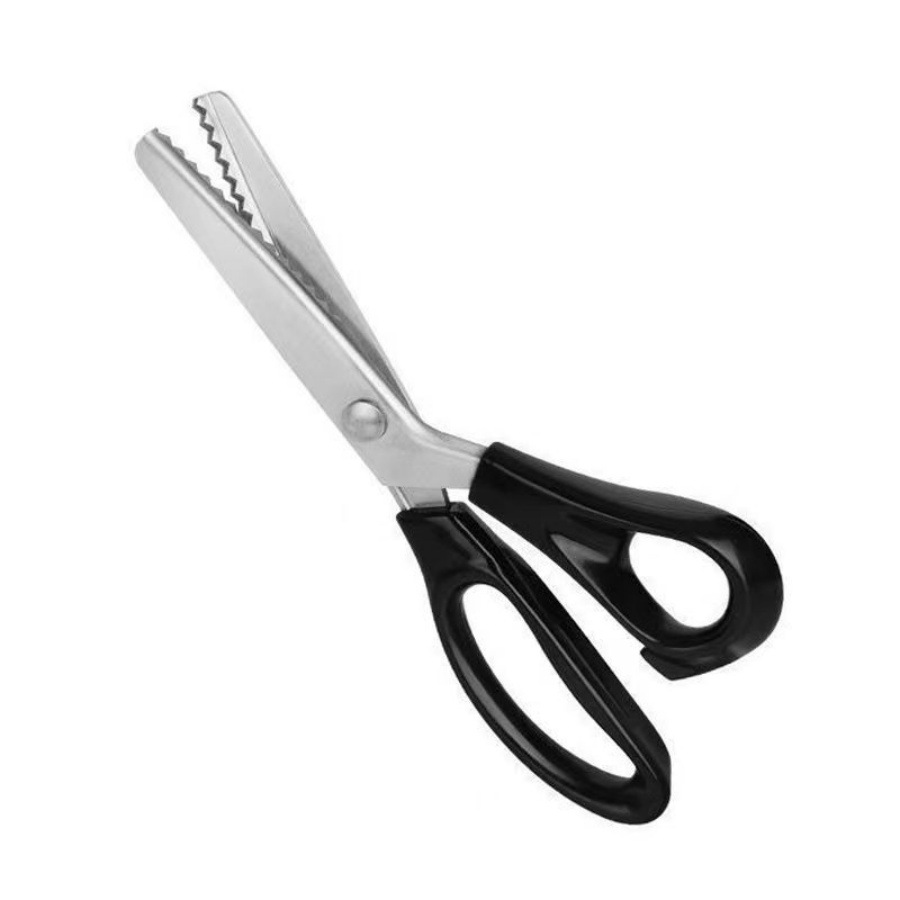Tailor's scissors, stainless steel tooth cloth scissors, fabric scissors, clothing scissors, serrated wavy arc scissors, sewing lace scissors Item Picture