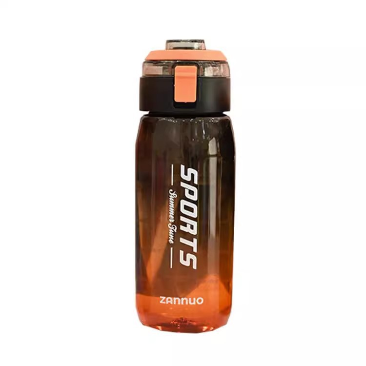 High appearance level student water cup, gender gradient sports portable plastic cup for going to and from school, anti-drop and heat-resistant special water bottle Item Picture