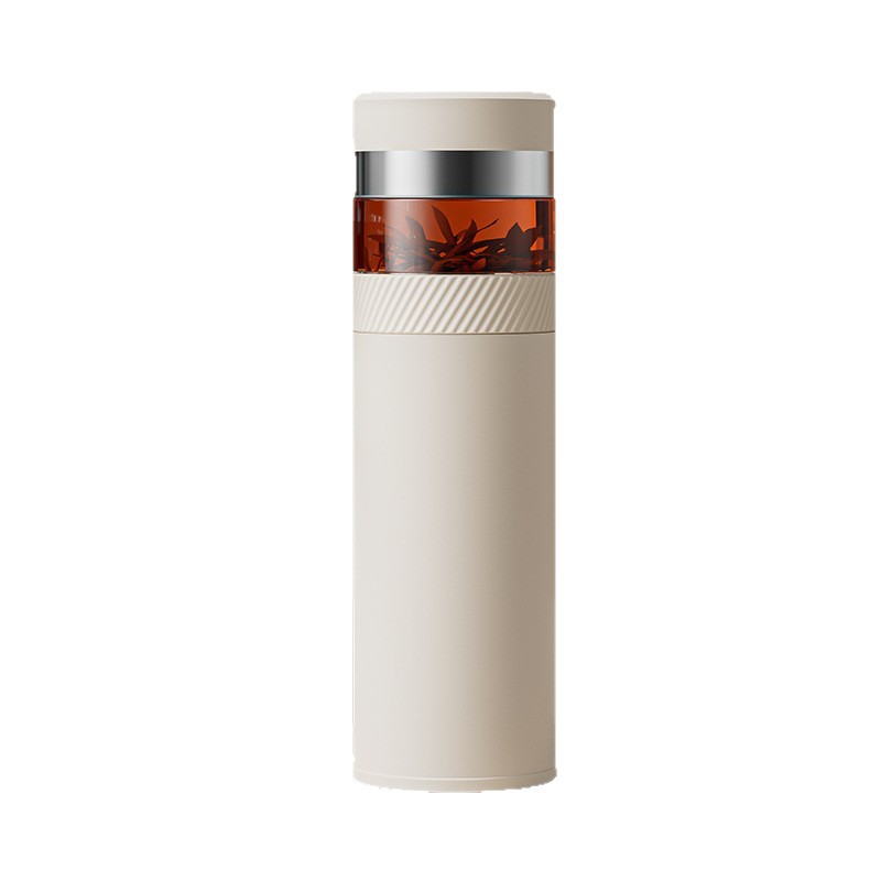 Food-grade stainless steel insulated cup, tea-water separation cup, portable filtering cup, high-end water cup for traveling men Item Picture